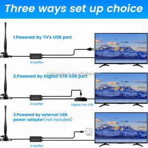 Высокопроизводительная наружная цифровая антенна для мобильного телевидения и спутниковой связи, лучшая внешняя антенна для дальнего действия, Wi-Fi, VHF, дистанционное управление, автомобильная антенна - Product Image 2