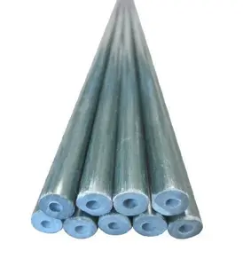 Folding Outdoor Vinyl Resin Material Fiberglass Rod Camping Tent Pole with Aluminum ferrule on one side