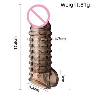 再利用可能なTPEコンドーム、遅延射精、防水、男性用トゥルータッチ - Product Image 2
