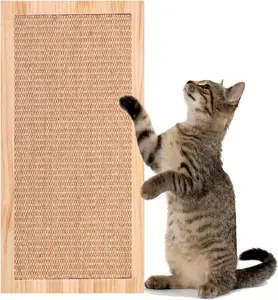 Trong nhà treo tường hoặc sàn sử dụng Scratch trụ cột Cat Scratch Board gỗ với bền sisal mat