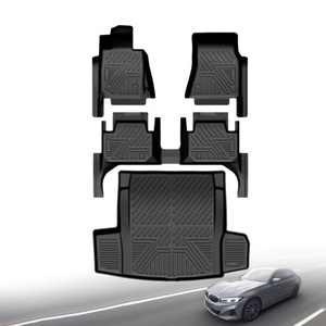 Alfombrillas de coche personalizadas al por mayor, juego completo impermeable de TPE, tipo bandeja profunda 5D, 4 piezas para BMW 320I - Product Image 1