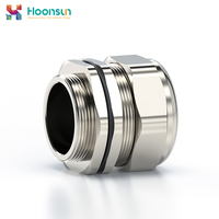 Presse-étoupes en laiton nickelé basse tension, indice de protection IP68, ignifuges UL94-V0, Exd IIC, GB, haute température (-40~+100°C), renforcés, 4-45MM