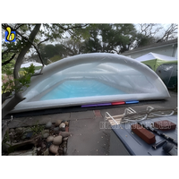 Prix de gros Tente de piscine gonflable d'extérieur Couverture de piscine transparente scellée à l'air