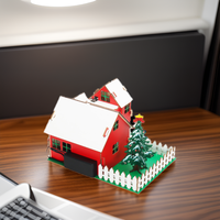 Tscinbuny Design Kit de maison en bois sur le thème de Noël Plus Version pour la programmation Arduino DIY Kit de démarrage éducatif électronique
