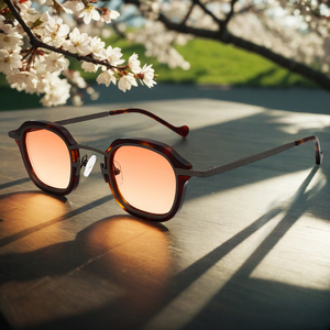 2025 New Chất lượng cao sang trọng kính mát dành cho nam giới và phụ nữ mỏng khung Nylon với thời trang Màu ống kính sang trọng Logo trên ống kính - Product Image 2