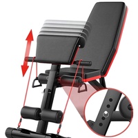 TOPKO Banc de Musculation Pliant Réglable Populaire pour Exercices à Domicile, Chaise Haltère d'Abdominaux, Ensemble Complet