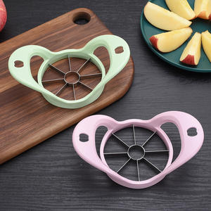 Coupe-pommes créatif en acier inoxydable, trancheuse à fruits manuelle, diviseur, évideur en PP pour usage domestique en cuisine, outils métalliques pour légumes - Product Image 1