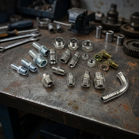 Raccords de Tuyaux Hydrauliques Haute Pression en Acier au Carbone et Acier Inoxydable, Adaptateurs, Embouts, Brides, Surface Lisse, Moulage