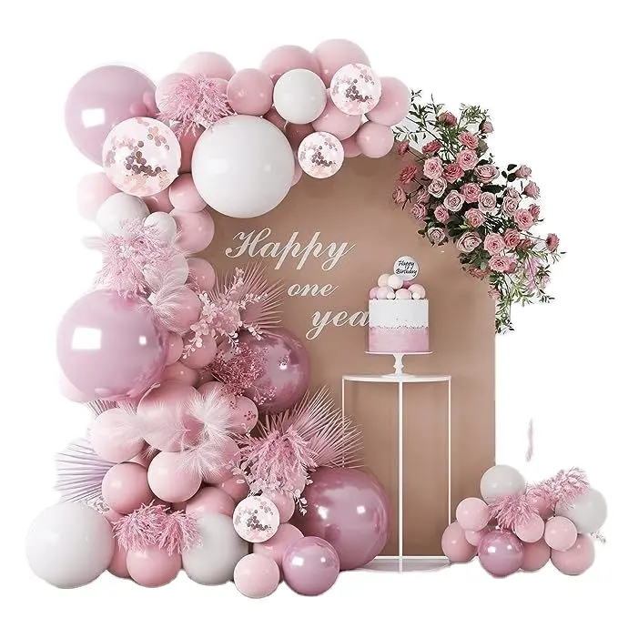 Wholesale Macaroon Color Metallic Ballons Latex Balloon Garland Arch Kit Baby Shower Wedding Birthday Party Decorations Supplies