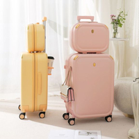 Surface vierge adaptée à la conception personnalisée des bagages ensemble de valise léopard 4 pièces valise à bagages en fibre de carbone