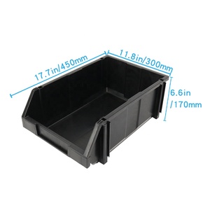 Q-UDC5 QXR 450*300*170Mm Loại Kết Hợp Lên Và Xuống Màu Đen <span class=keywords><strong>ESD</strong></span> Mở Hộp Nhựa Hàng Đầu - Product Image 5