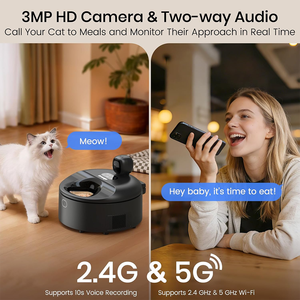 Multi-Pet Recognition Automatic <strong>Wet</strong> <strong>Food</strong> <strong>Cat</strong> <strong>Feeder</strong> with 3MP Camera Dual Cooling Heating App Control Pet <strong>Food</strong> Dispenser - Product Image 4