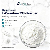Poudre de L-Carnitine de haute pureté 99% facilement soluble dans l'eau, poudre cristalline CAS 541-15-1 pour ingrédient alimentaire industriel