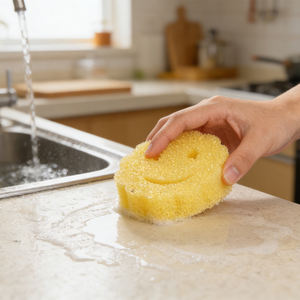 <span class=keywords><strong>Éponge</strong></span> de nettoyage de cuisine thermosensible anti-rayures, souple à l'eau, ferme à l'air sec, forme personnalisée - Product Image 5