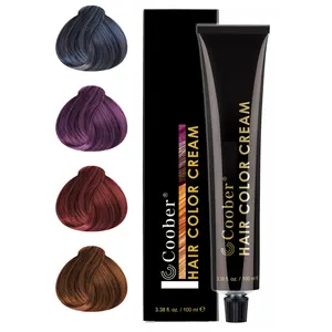 Оптовая продажа, сияющая стойкая натуральная краска для волос, цветной крем, 100% серая краска для волос, OEM / ODM продукция для волос