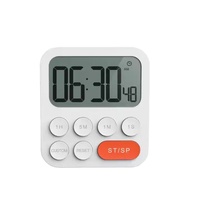 Timer jam H-5249 minimalis LCD, tampilan Digital hitung mundur waktu braket memasak belajar dapur hitung mundur waktu elektronik