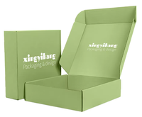 Op maat gemaakte gegolfde clamshell verzenddozen, heavy-duty, recyclebare sponsvoering, UV matte coating, embossing, milieuvriendelijk, herbruikbaar