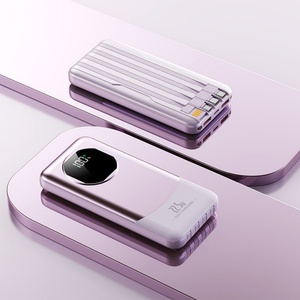 Batterie Externe Portable Haute Capacité 22,5W 20000mAh 10000mAh avec Affichage LED Personnalisé, Charge Rapide, Entrée USB et Quatre Câbles – Vente en Gros - Product Image 6