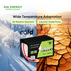 Batterie au lithium-ion semi-solide GSL ENERGY 51,8 V 67 Ah 3470,6 Wh 10C pour drone, agriculture, <span class=keywords><strong>logistique</strong></span>, FPV - Product Image 2