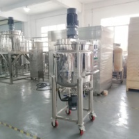 100L petite capacité savon liquide shampooing émulsifiant réservoir de mélange cire visqueuse chemisé chauffage homogénéisateur agitateur mélangeur Machine