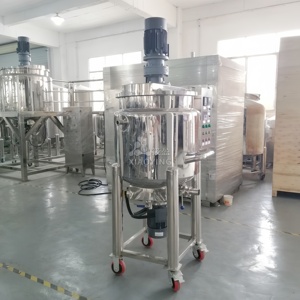 100L dung tích nhỏ xà phòng lỏng dầu gội đầu nhũ hóa trộn bể nhớt sáp vỏ bọc sưởi ấm <span class=keywords><strong>homogenizing</strong></span> KHUẤY TRỘN Máy trộn - Product Image 3