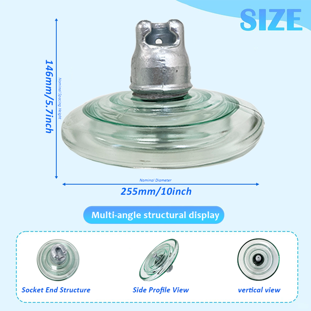 Glass Insulator U70B/146 Glass Insulator of Standard Type