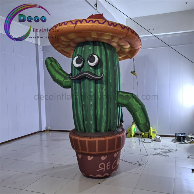 Inflatable Cactus Giant Inflatable Costume for Parties Events Promotions Includes Air Dancer Blower