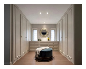 Armoire de luxe modulaire en bois massif, <span class=keywords><strong>design</strong></span> Shaker blanc, en chêne, pour chambre à coucher - Product Image 4
