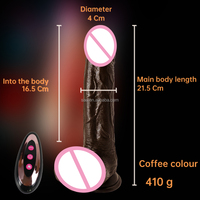 SacKnove Médical Silicone Télécommande Ventouse Télescopique Pénis Artificiel Vibrateurs Chaleur Peau Réelle Gode Flexible Sex Toy