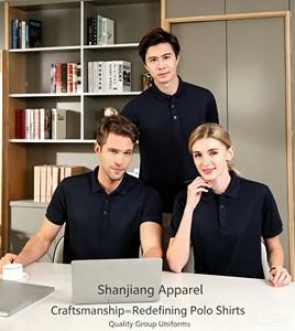 เสื้อโปโลผู้ชายคุณภาพสูงแขนสั้นสำหรับกอล์ฟ ปักโลโก้ตามสั่ง ผ้าถัก เสื้อโปโลสั่งทำ - Product Image 5