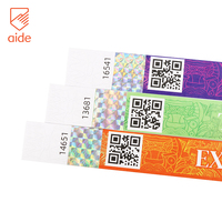 Bracelets en papier personnalisés avec estampage à chaud, résistants à l'eau, pour événements, bracelets Tyvek pour fêtes, bracelets Tyvek pour événements