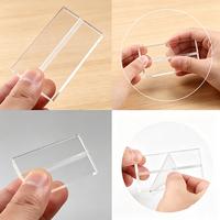 Supports de Présentation en Acrylique Transparent Premium pour Panneaux d'Identification de Bureau et Menus – Supports de Cartes de Visite et Porte-Menus en Acrylique – Plusieurs Tailles Disponibles
