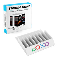 Support d'Affichage 8-en-1 pour Cartes et Disques de Jeu, Organiseur de Stockage de Disques CD pour PS5, PS4, PS3