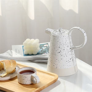 شعبية الهدايا الحديثة لطخة الحبر الأبيض الأوروبية الشمال بعد الظهر شاي سيراميك كأس مجموعة القهوة أطقم شاي مع إبريق الشاي - Product Image 4