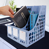 Boîte de rangement pour documents en métal durable Eagle 1903, 25x26x30CM, bleue, pour classement
