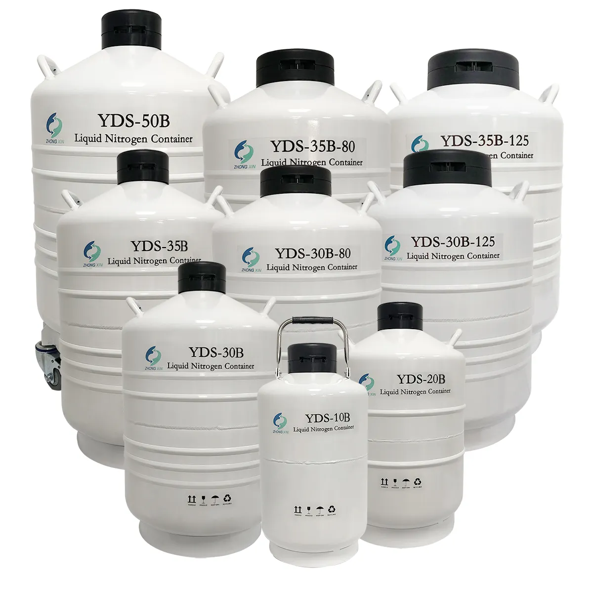 Contenedor de semen de nitrógeno líquido de 6L/10L/20L/30L/35L, tanque de nitrógeno líquido de 3 litros para almacenamiento de esperma, inseminación artificial