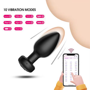 Vibromasseur Anal Connecté Écologique en Silicone Étanche pour Hommes, Femmes et Gays - Masseur de Prostate et Plug Anal Télécommandé - Product Image 4