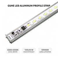 Barre lumineuse LED en aluminium avec capteur de mouvement PIR 24V 70 SMD5630 10mm IP65 3000K/4000K/6000K 2450lm Dimmable 1M