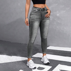 LARSUR Xintang Guangzhou Chine Usine de fabrication de jeans en denim, fournisseur, grossiste, jeans classiques pour femmes, coupe skinny slim - Product Image 1