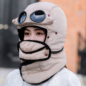 Plush Warmth Windproof Scarf <b>Winter</b> <b>Hats</b> Anti-fog Goggles Bib Leifeng <b>Hat</b> for <b>Men</b> Cheap Unisex Outdoor Cycling Keep Warm <b>Hat</b> - Product Image 6