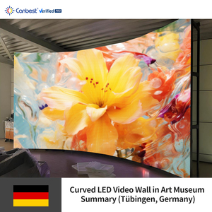 Canbest P1.5 1.5625Mm 6080X3520Mm 19.95X11.55Ft Indoor Flexible Curved Led Video Wall Display Screen For Art Museum In Germany