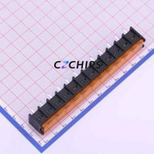 HB9500M-9.5-12P Barrier Terminal Block Through hole Component (THT),P=9.5mm Connector With Cover Plate 9.5mm 1x12P Straight Pin - Product Image 1