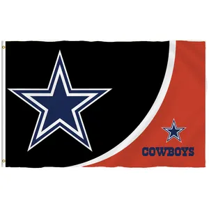 Высокое качество, пользовательские Dallas Cowboys 3x5 футов флаг баннер NFL Футбол
