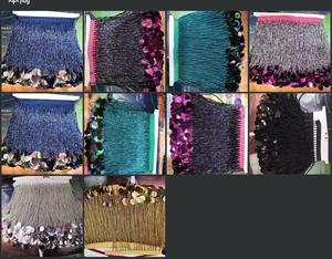 Handmade Sequin Bead Tassel <strong>Fringe</strong> <strong>Trim</strong> for Dresses - Product Image 1