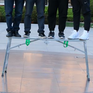 휴대용 높이 조절 가능한 금속 비계 현대적인 디자인 접이식 사다리 의자 실내 장식을위한 작업 플랫폼 - Product Image 5