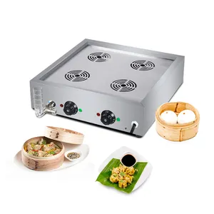 Factory Supply Commercial Stainless Steel Breakfast Store Economical Anti-Dry Burning Electric Food Steamer Dim Sum Steamer
