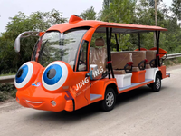 Navette électrique de bus de grande bande dessinée entièrement fermée de haute qualité pour le transport spécial de zoo d'école de ville de tourisme