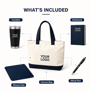 Set <span class=keywords><strong>de</strong></span> Regalos Corporativos con Logotipo Personalizado, Artículos Promocionales <span class=keywords><strong>de</strong></span> Marca, Suministros <span class=keywords><strong>de</strong></span> Oficina <span class=keywords><strong>de</strong></span> Lujo, Vaso, Cuaderno, Bolígrafo, Alfombrilla <span class=keywords><strong>de</strong></span> Ratón, Bolsa - Product Image 2