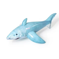 Bestway 41405 Flotteurs gonflables durables en forme de requin réaliste pour jeux aquatiques dans les piscines