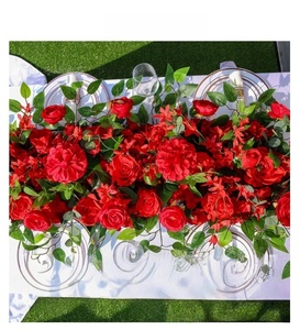 Décoration de toile de fond de mariage, arrangement floral blanc, décoration d'arche, verdure artificielle, fleurs artificielles - Product Image 6